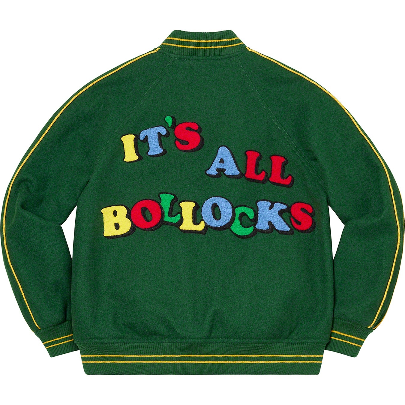 Jamie Reid/Supreme It's All Bollocks Varsity Jacket view 3